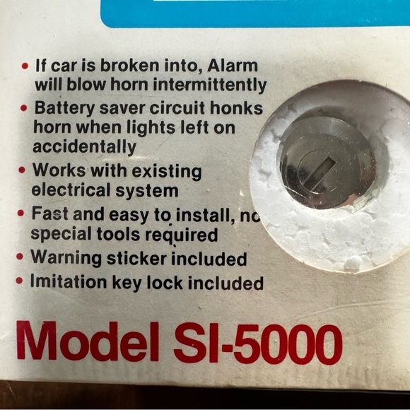 Rare Vintage Solid State Electronic Auto Burglar Alarm Store Display SI-5000 NEW - Picture 5 of 13